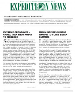 Expedition News December 2009
