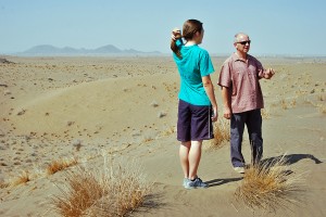 Mark together with one of his employees trying to figure out an interesting route for the Connecting Culture group....