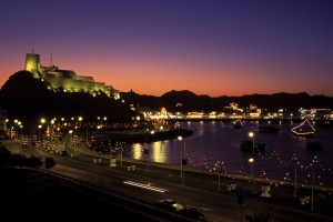 Muttrah harbour by night.......