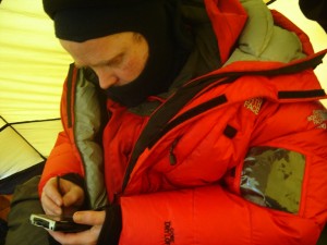 Communication in minus 45 in Siberia......