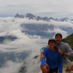 Carin and her husband Ridlon in the Himalayas