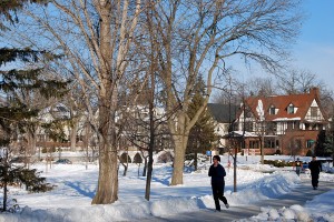 Visiting the great area where Dan had his mansion, also offered some nice winter days with son and less cold....