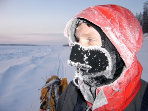 Johan Ivarsson freezing his butt of in Siberia......