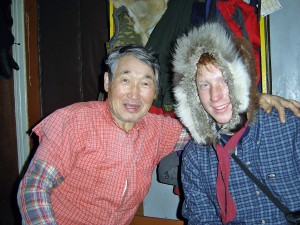 Johan together with Dima who was quite drunk during our visit, but extremely generous!